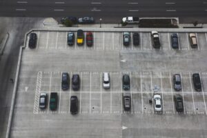 A bunch of parking spots. You need to make sure that you'll have your own parking spot before moving into a college dorm