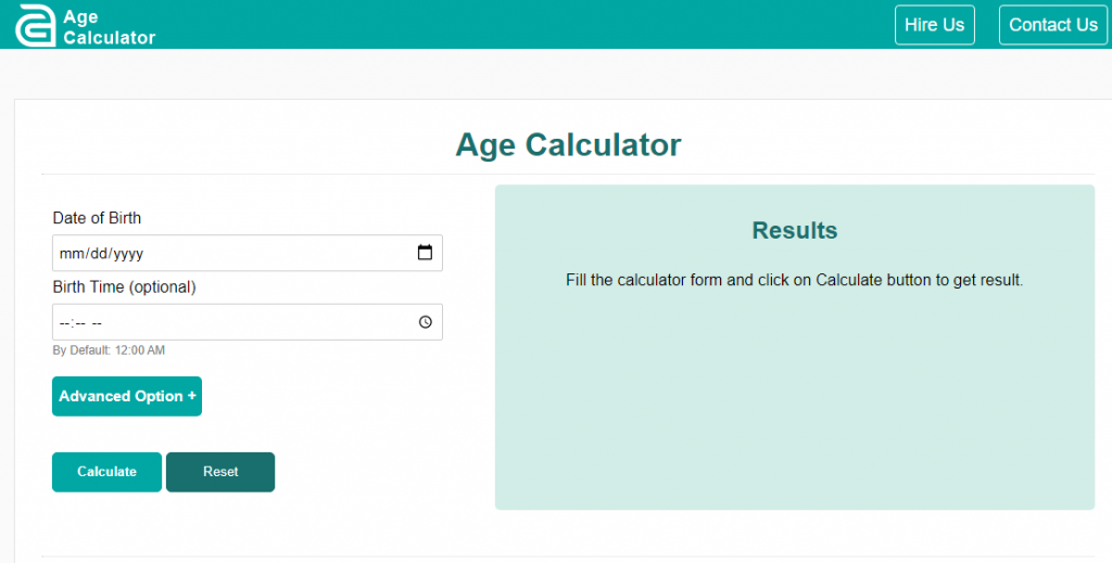 age calculator