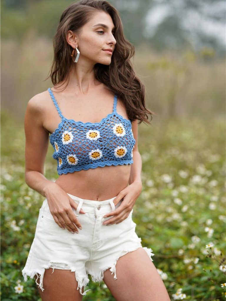 Floral Embroidered Cutout Camisole
