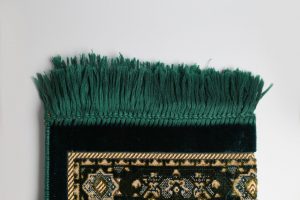 Green Color Prayer Rug