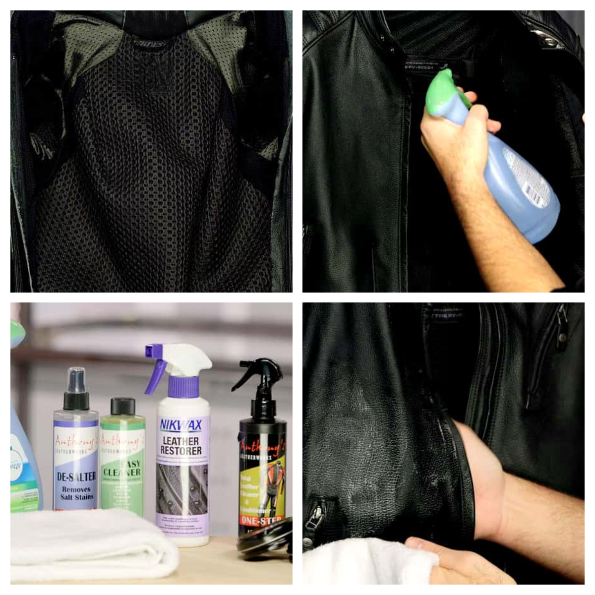 How do you clean your racing motorcycle leather suits
