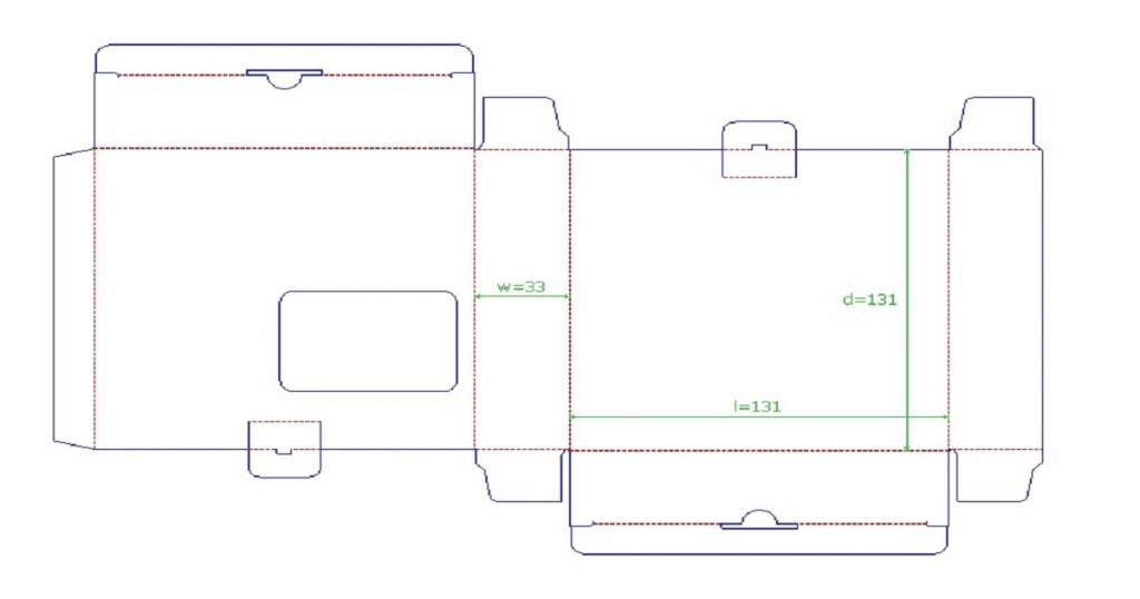 vape cart box template