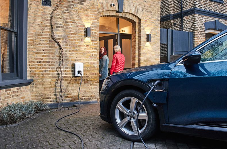 Electric car charge point installation in Chelsea