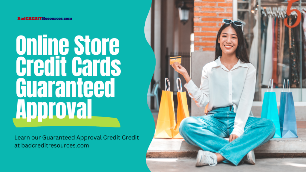 Online store credit cards guaranteed approval