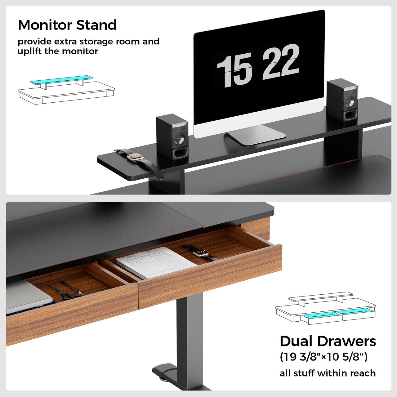 Eureka Ergonomic Electric Standing Desk With Drawers: The Perfect Desk For Any Office Worker 